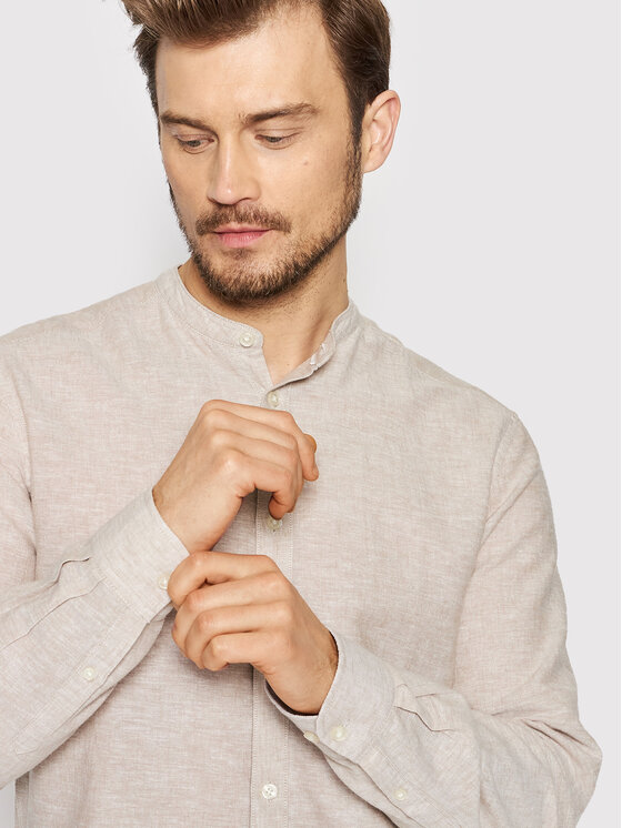 Only & Sons Only & Sons Marškiniai Caiden 22019173 Smėlio Slim Fit