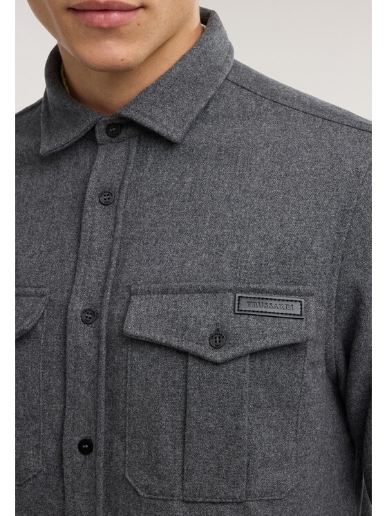 Trussardi Trussardi Camicia 5033N000075N0GX Grigio Regular Fit