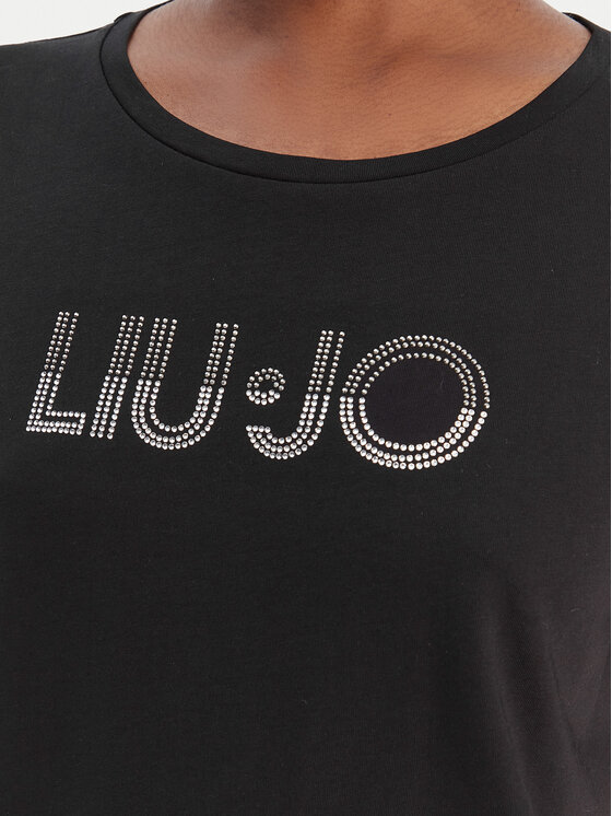 Liu Jo Sport Liu Jo Sport T-krekls TA6056 JS923 Melns Regular Fit