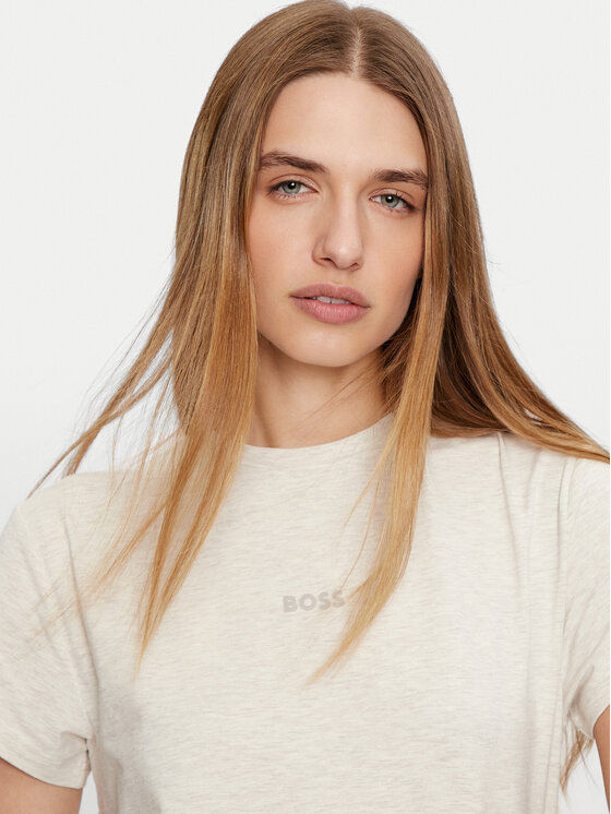 BOSS Boss Marškinėliai Bea 50525711 Écru Regular Fit