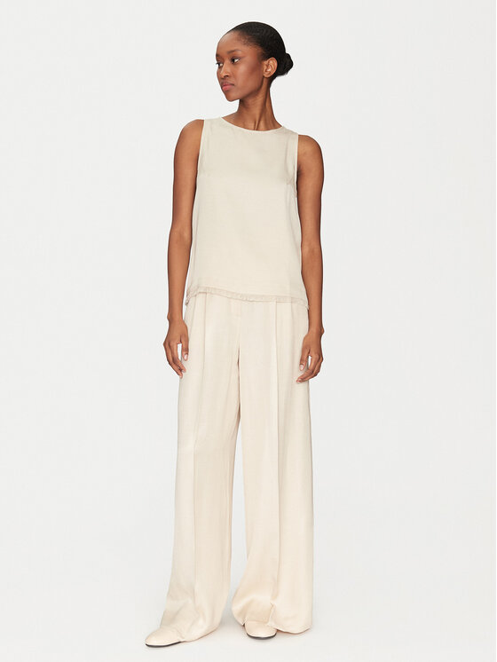 Marella Marella Bluzka Platino 2515161061 Beżowy Regular Fit
