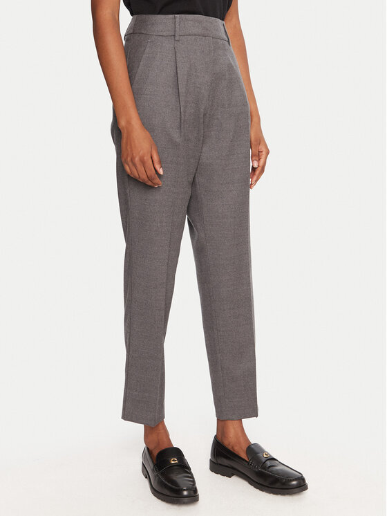 Weekend Max Mara Weekend Max Mara Pantaloni din material Caldaia 2525136152 Gri Regular Fit