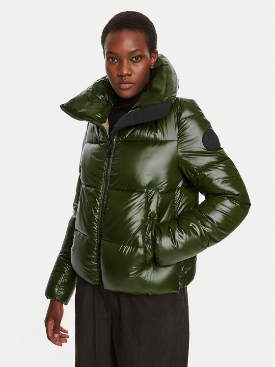 Save The Duck Geacă din puf D39370W LUCK19 Verde Regular Fit