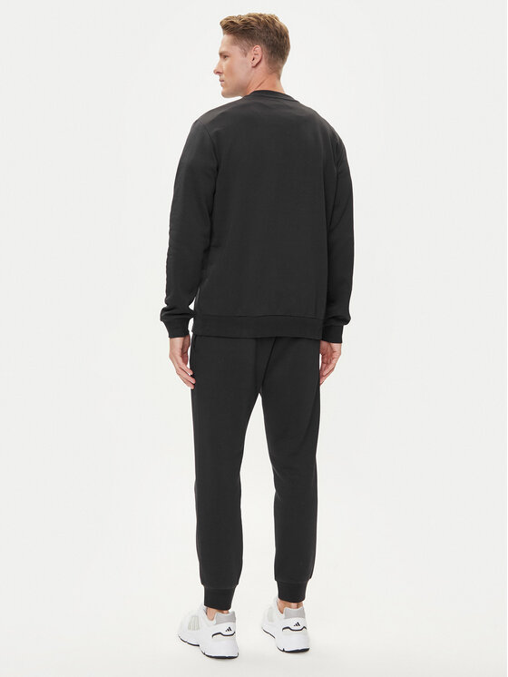 adidas adidas Trenerka Big Logo Fleece Colorblock JI8865 Crna Regular Fit