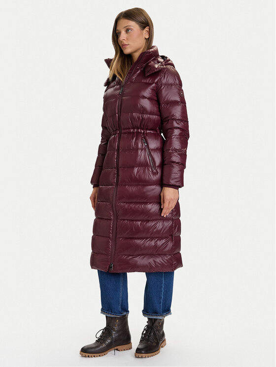 Tommy Hilfiger Tommy Hilfiger Zimski plašč WW0WW47356 Bordo rdeča Regular Fit