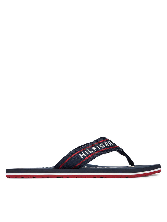 Tommy Hilfiger Tommy Hilfiger Zehentrenner Sporty Hilfiger Beach Sandal FM0FM05805 Dunkelblau