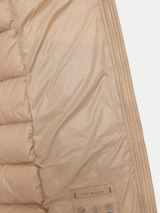 Tommy Hilfiger Tommy Hilfiger Пухено яке WW0WW43122 Бежов Regular Fit