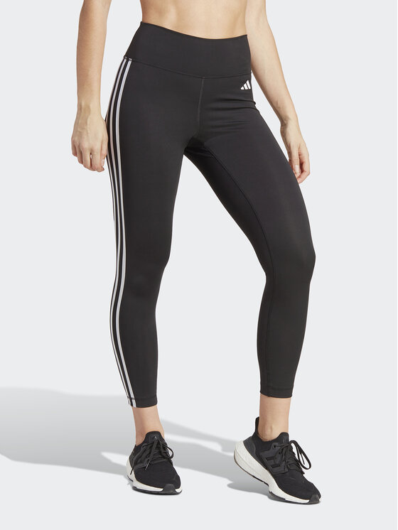 Adidas Leggings Train Essentials 3-Stripes High-Waisted 7/8 Leggings HT5438 Crna