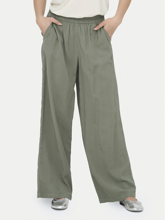 ONLY ONLY Pantaloni din material Aris 15337956 Verde Straight Fit