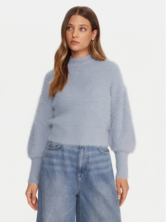 Guess Sweter W4BR25 Z3BH0 Niebieski Regular Fit