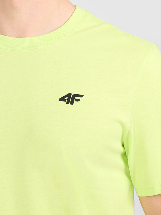 4F 4F T-Shirt 4FWAW26TTSHM3578-45S Zielony jasny Active Fit