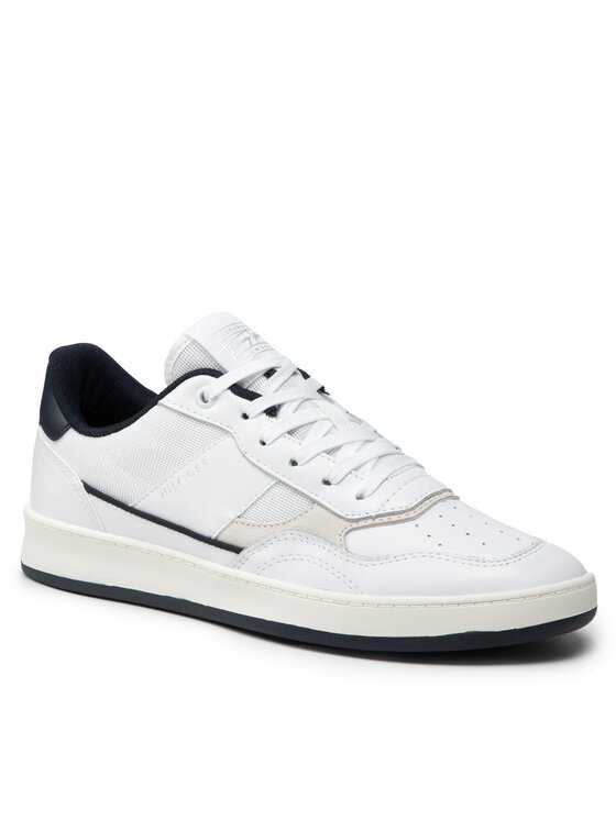 Tommy Hilfiger Tommy Hilfiger Sneakersy Retro Court Mix Cupsole FM0FM04006 Biały