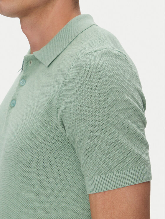 INDICODE INDICODE Polo Invorm 30-485 Zielony Regular Fit