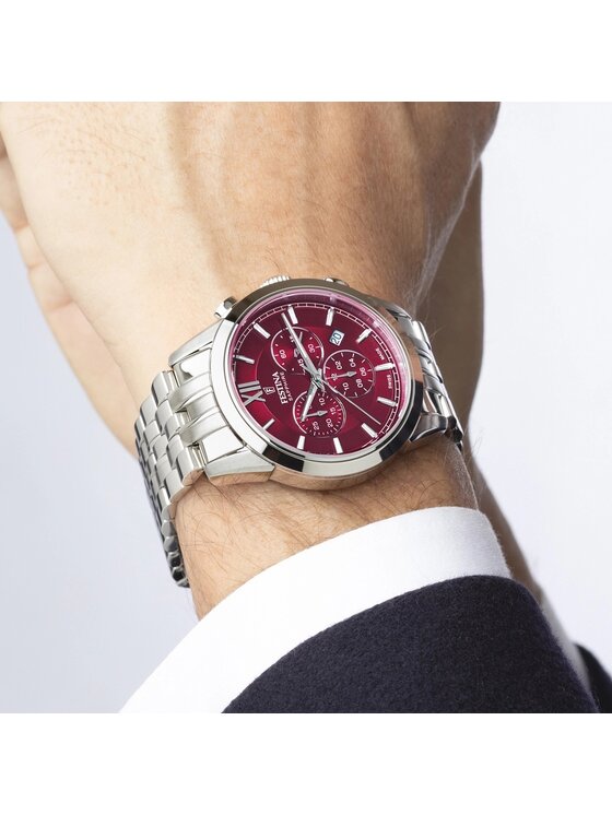 Festina Festina Zegarek F20040-5 Srebrny