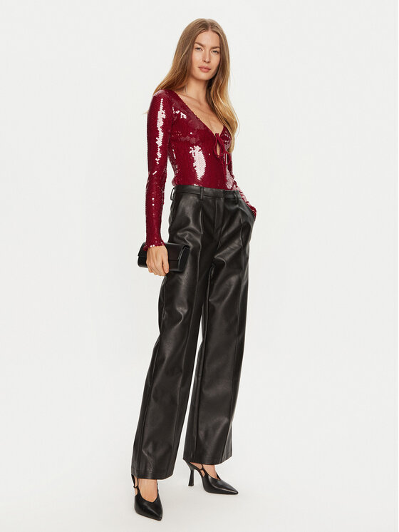 BARDOT BARDOT Bodi Verona 59471TB Rdeča Slim Fit