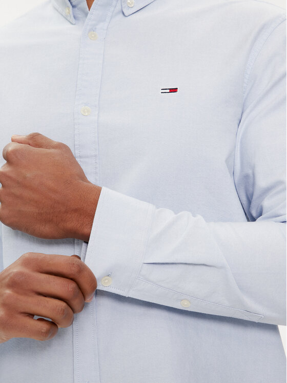Tommy Jeans Tommy Jeans Camicia Entry DM0DM19134 Celeste Regular Fit