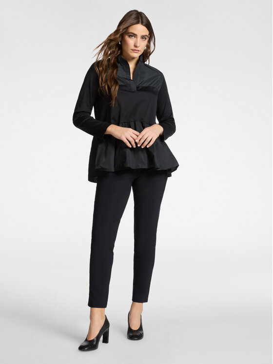 Elena Mirò Elena Mirò Pantaloni di tessuto P193P000440N033 Nero Slim Fit