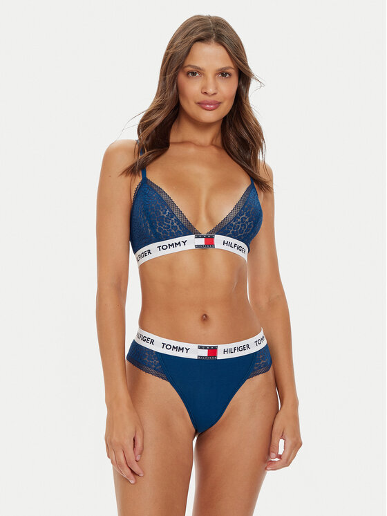 Tommy Hilfiger Tommy Hilfiger Bralette krūšturis UW0UW05610 Zils