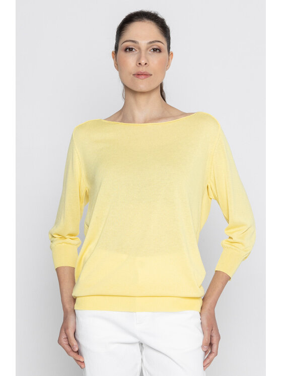 Sweter Deni Cler Milano, Rozmiar 36, Żółty, T-DC-S421-D2-20-20-1