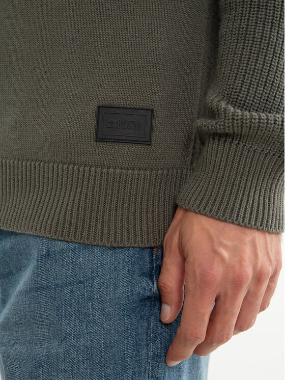 BIG STAR BIG STAR Sweter NAJN_905_160 Szary Classic Fit