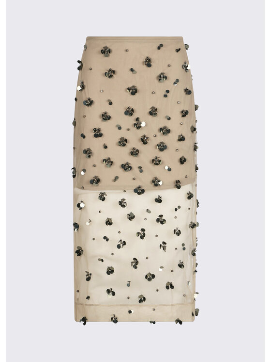 Liu Jo Liu Jo Spódnica midi WA6258J3860P9240 Beżowy Regular Fit
