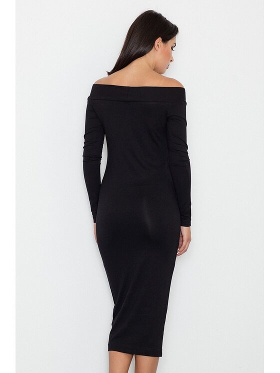 FIGL FIGL Šaty M558 Čierna Slim Fit