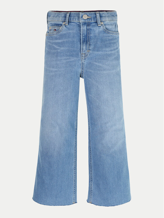 Tommy Hilfiger Tommy Hilfiger Jeansy KG0KG08145 Niebieski Wide Leg