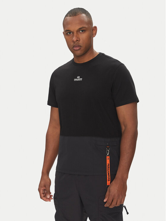 Parajumpers Parajumpers T-Shirt Clint 25SMPMTSRE08 Czarny Regular Fit