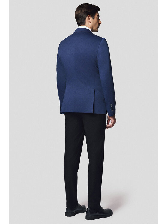 Lancerto Lancerto Marynarka Gonnesa MA131125000012 Granatowy Slim Fit