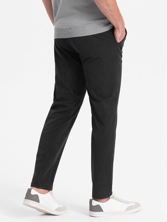 Ombre Ombre Chino kalhoty OM-PACP-0191 Šedá Regular Fit