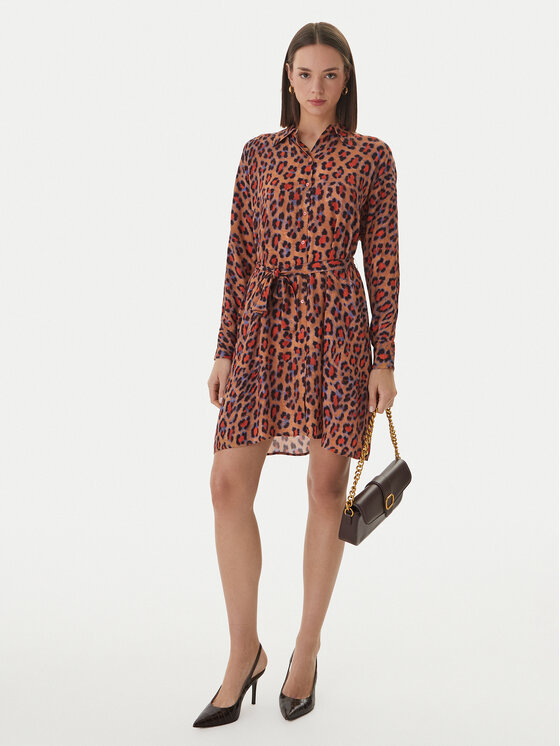 LOLA CASADEMUNT LOLA CASADEMUNT Haljina košulja MS2616017 Smeđa Regular Fit