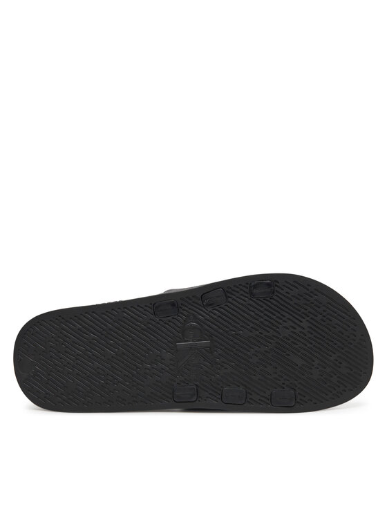 Calvin Klein Jeans Calvin Klein Jeans Şlapi Slide Rubber Neoprene Monologo YM0YM00361 Negru
