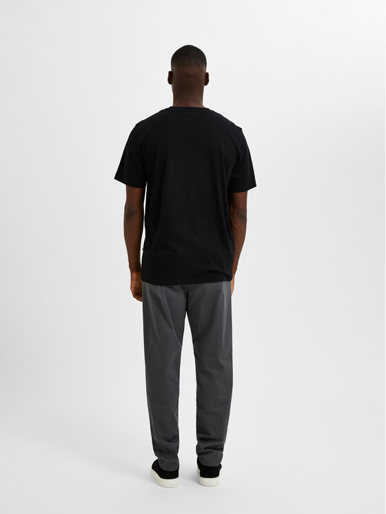 Selected Homme Selected Homme Tričko Aspen 16087858 Čierna Regular Fit
