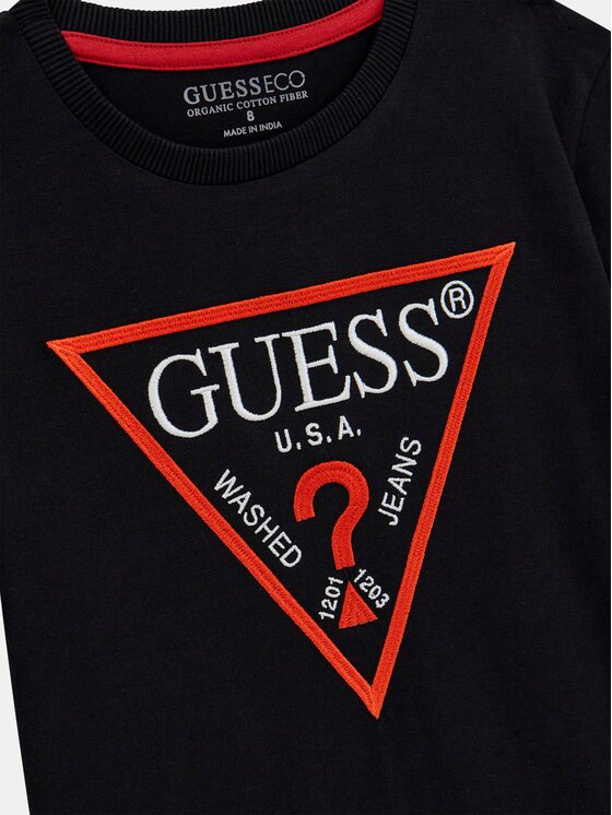 Guess Kids Guess Kids T-Shirt 166551 Černá Classic Fit