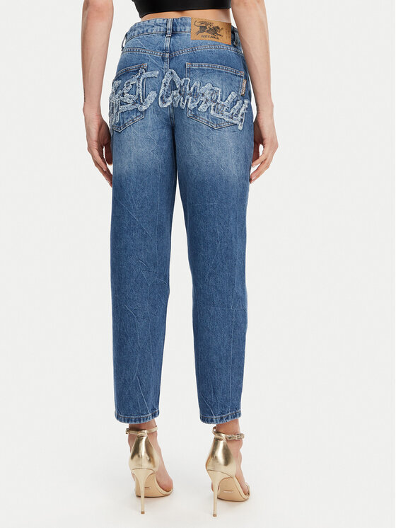 Just Cavalli Just Cavalli Farmer 78PAB5B5 Kék Wide Leg