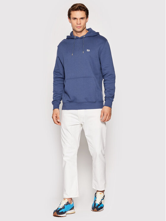 Lee Lee Felpa Plain L80YRY54 112322649 Blu scuro Regular Fit