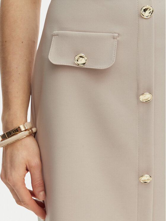 Rinascimento Rinascimento Puzdrová sukňa CFC0128271003 Béžová Slim Fit