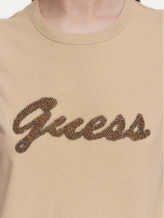Guess Guess Футболка W6YI29 K4348 Бежевий Regular Fit