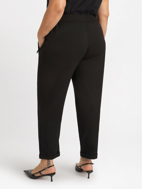 Fiorella Rubino Fiorella Rubino Pantaloni di tessuto P123L002045N033 Nero Slim Fit