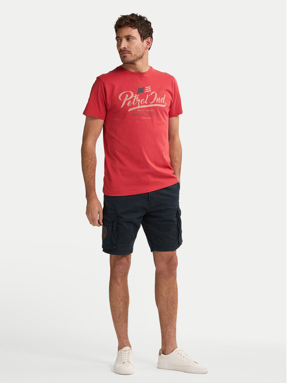 Petrol Industries Petrol Industries T-Shirt M-1050-TSR600 Czerwony Regular Fit