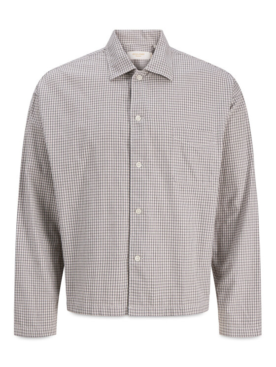 Jack & Jones Jack & Jones Риза Austin 12277479 Бежов Loose Fit