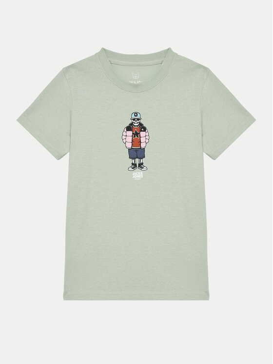 Jack&Jones Junior Tričko Eight Skull 12267395 Sivá Standard Fit