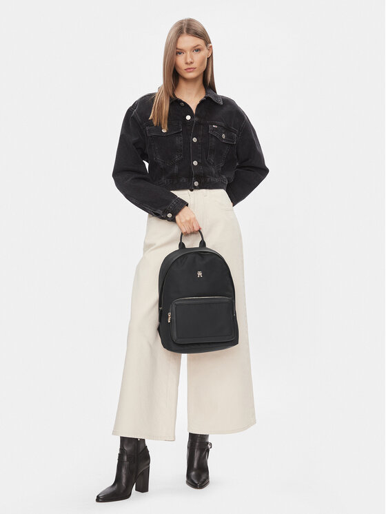 Tommy Hilfiger Tommy Hilfiger Rucksack Th Essential S Backpack AW0AW15718 Schwarz