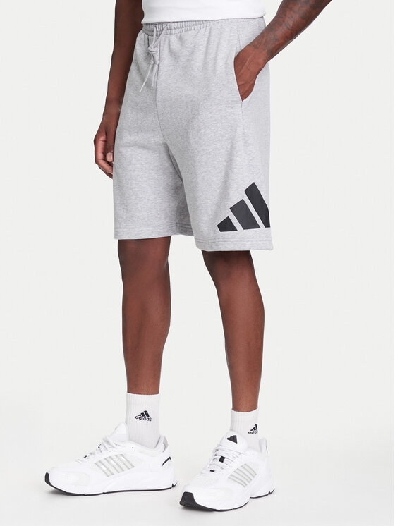adidas Športové kraťasy Essentials Big Logo JE8957 Sivá Regular Fit