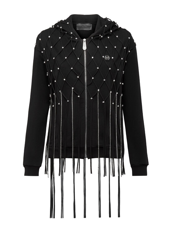 PHILIPP PLEIN PHILIPP PLEIN Mikina 21929 Čierna Regular Fit