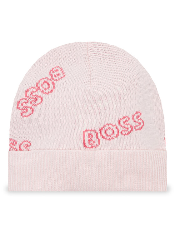 BOSS Boss Комплект шапка и чорапи J98386 Розов