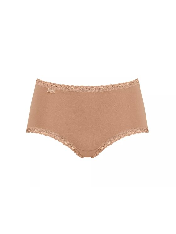 Triumph Triumph Figi klasyczne sloggi 24/7 Cotton Lace Midi C3P Beżowy