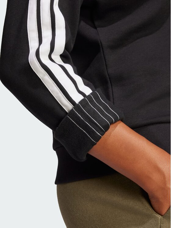adidas adidas Bluza Essentials 3-Stripes Fleece Czarny Regular Fit
