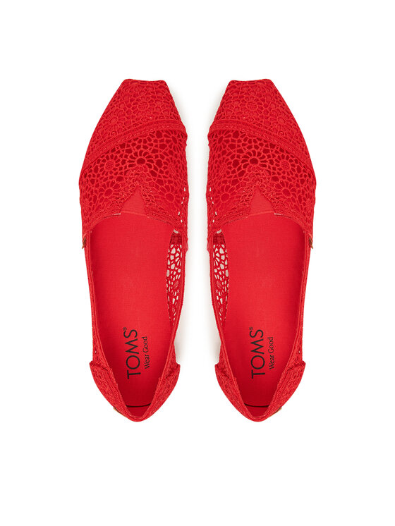 Toms Toms Туфлі Alpargata Classic 10021935 Червоний