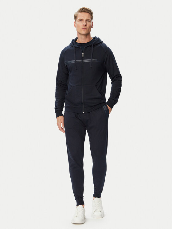 BOSS Majica dugih rukava Authentic Jacket H 50554785 Tamnoplava Regular Fit